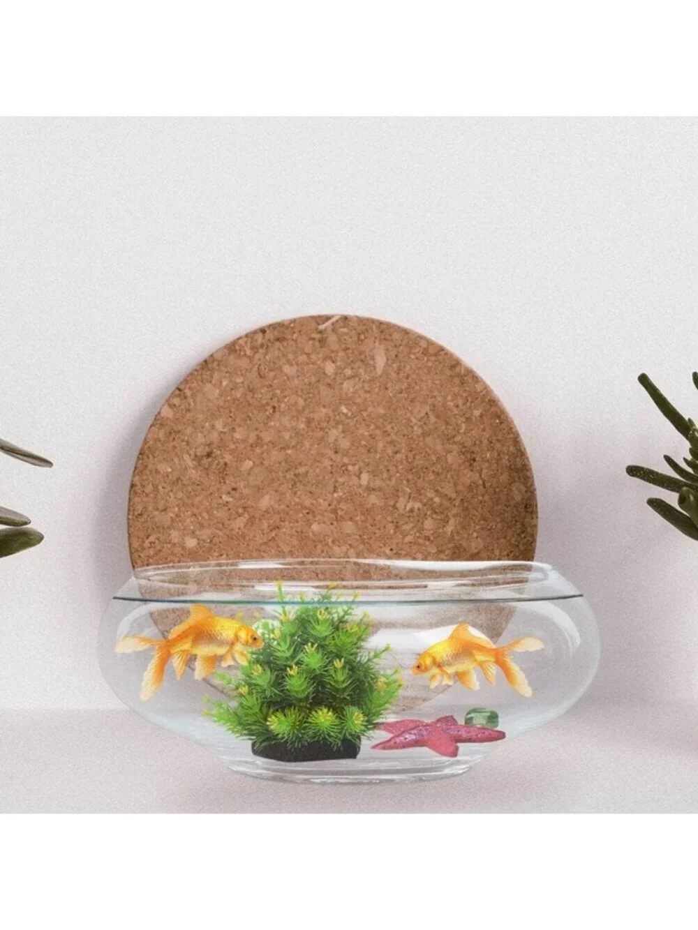 10-Inch Clear Glass Bowl - Large Round Planter for Plants, Centerpiece